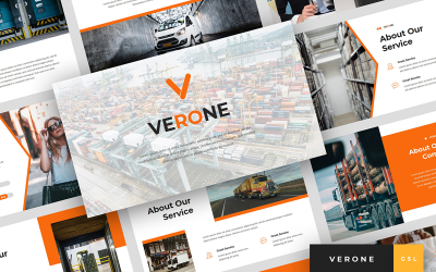 Verone - Logistik &amp;amp; transportpresentation Google Slides