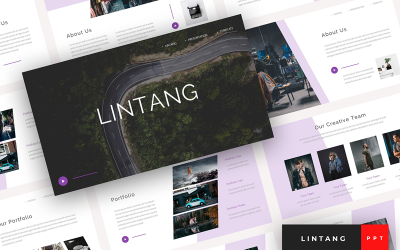 Lintang – Kreatív bemutató PowerPoint sablon
