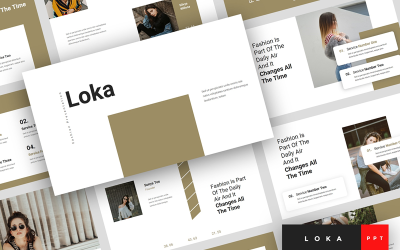 Loka - Modèle PowerPoint de présentation de mode