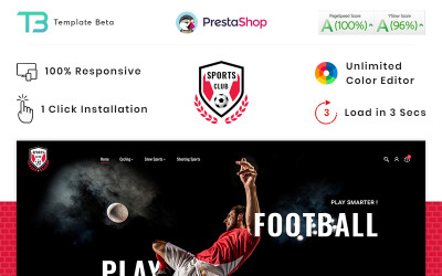 Sport Club - Thème PrestaShop pour Sport Nutrition Gym Store
