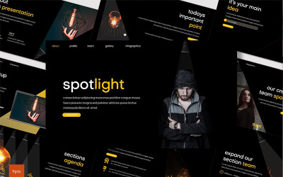 Spotlight PowerPoint-sjabloon