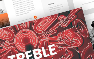 Treble - Music Presentation PowerPoint template