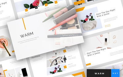 Warm - Beauty &amp;amp; Cosmetics Präsentation - Keynote Vorlage