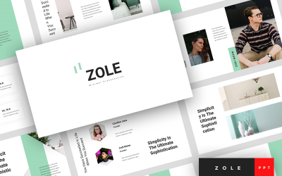 Zole - Minimalny szablon prezentacji PowerPoint