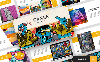Ganes - Graffiti-Präsentation Google Slides