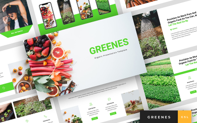 Greenes - organická prezentace Google Slides