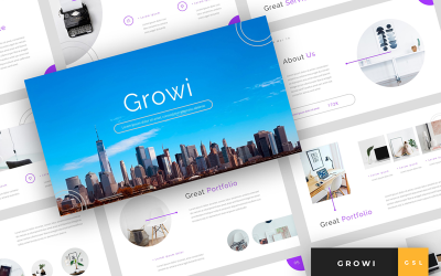 Growi - Бизнес-презентация Google Slides