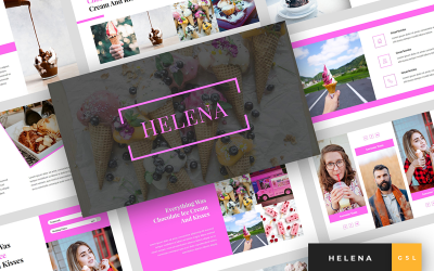 Helena - Glasspresentation Google Slides