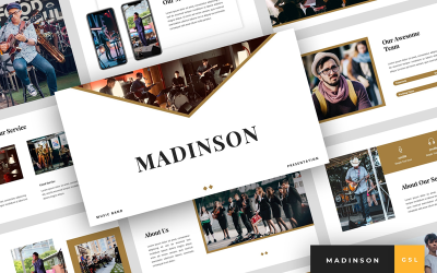 Madinson-音乐乐队演示Google幻灯片