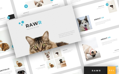 Rawr - Pet Service Presentation Google Slides