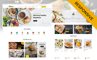 WallFood – Responsive OpenCart-Vorlage für Restaurantgeschäfte