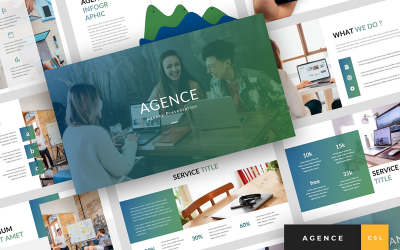 Agence - byråpresentation Google Slides