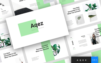 Aqez - Tiszta prezentáció - Keynote sablon