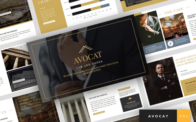 Avocat - Advokatpresentation Google Slides