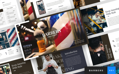 Barbers - Barbershop Presentation - Keynote template