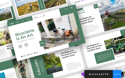 Bicyclette - Презентация велосипедов - Шаблон Keynote
