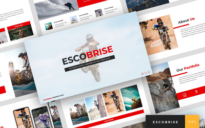 Escobrise - Extreme Sport Presentation Google Slides