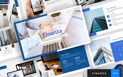 Finanza - prezentacja finansowa - szablon Keynote