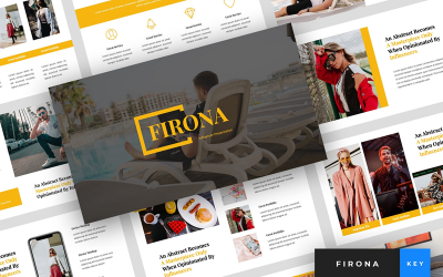 Firona - Презентація інфлюенсера - основний шаблон