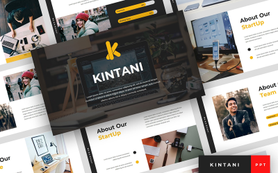 Kintani - PowerPoint-mall för startuppresentation