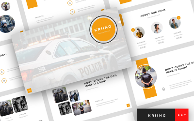 Kring - Szablon prezentacji bezpieczeństwa PowerPoint