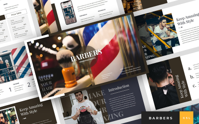 理发师-理发店演示Google幻灯片