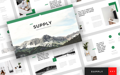 Supply - Creative Presentation PowerPoint template