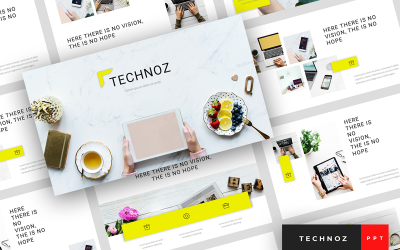 Technoz - Internetová marketingová prezentace PowerPoint šablona
