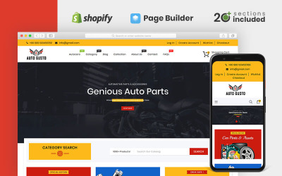 Tema Shopify "Auto Gusto Parts Store" #88046