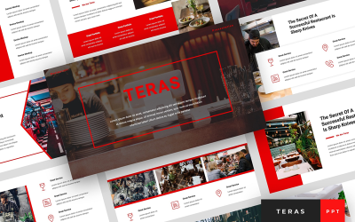 Teras - Презентация ресторана Шаблон PowerPoint