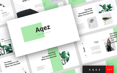 Aqez - Szablon prezentacji PowerPoint w czystej postaci