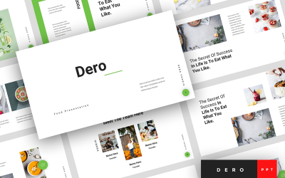 Dero - 食物介绍的PowerPoint模板