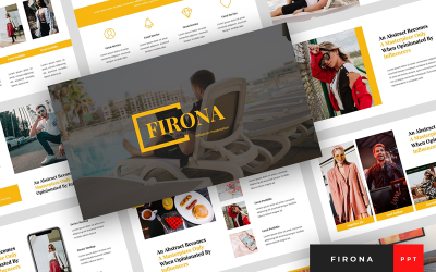 Firona - Influencer-Präsentation PowerPoint-Vorlage