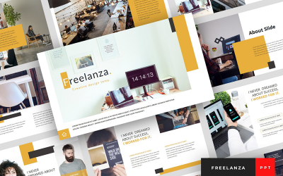Freelanza – szabadúszó bemutató PowerPoint sablon