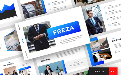 Freza - Pitch Deck Presentation PowerPoint template