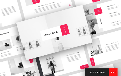 Gratova - Kreativ PowerPoint-mall för presentation