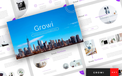 Growi - 商务演示的PowerPoint模板