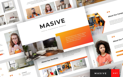 Masive - PowerPoint-mall för interiörpresentation