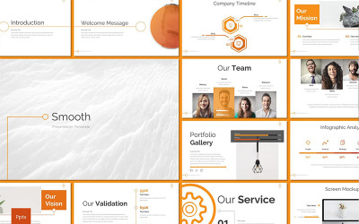 Modello PowerPoint liscio