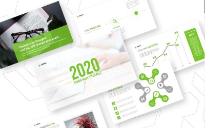 Профиль компании PowerPoint шаблон