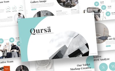 Qursa PowerPoint template
