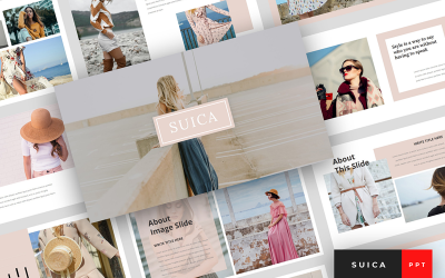 Suica - Modelleme Sunumu PowerPoint şablonu