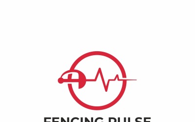 Kerítés Pulse logó sablon