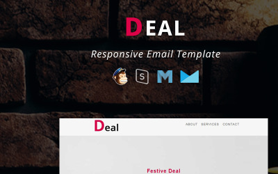 Deal - Rugalmas e-mail hírlevél sablon