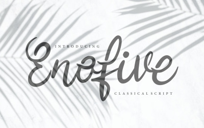Enofive | Carattere corsivo classico