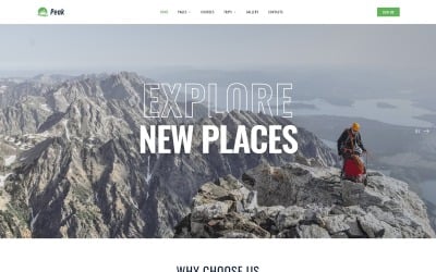 Peak - Climbing Multipage Clean HTML 网站模板