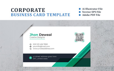 Plus Point Business Card - Corporate Identity Template