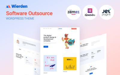 Wierden - Digital Product WordPress Theme for Minimalist Portfolio &amp;amp; Creative Showcase Website