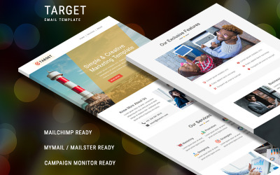 Ziel - Responsive Email Newsletter Vorlage