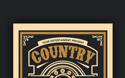 Country Music Festival - mall för företagsidentitet